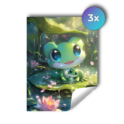 Sticker – Froschfamilie