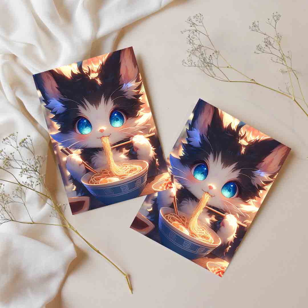 Sticker – Süße Ramenkatze