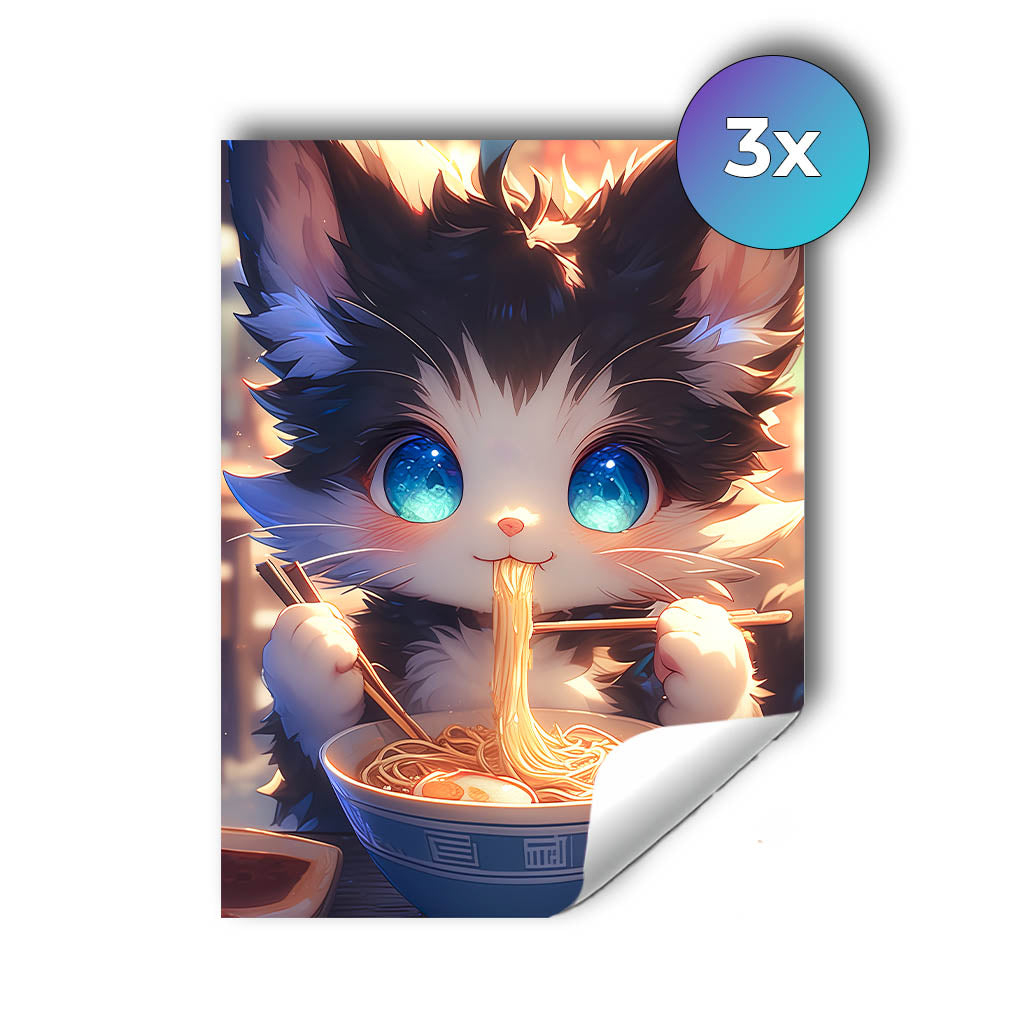 Sticker – Süße Ramenkatze