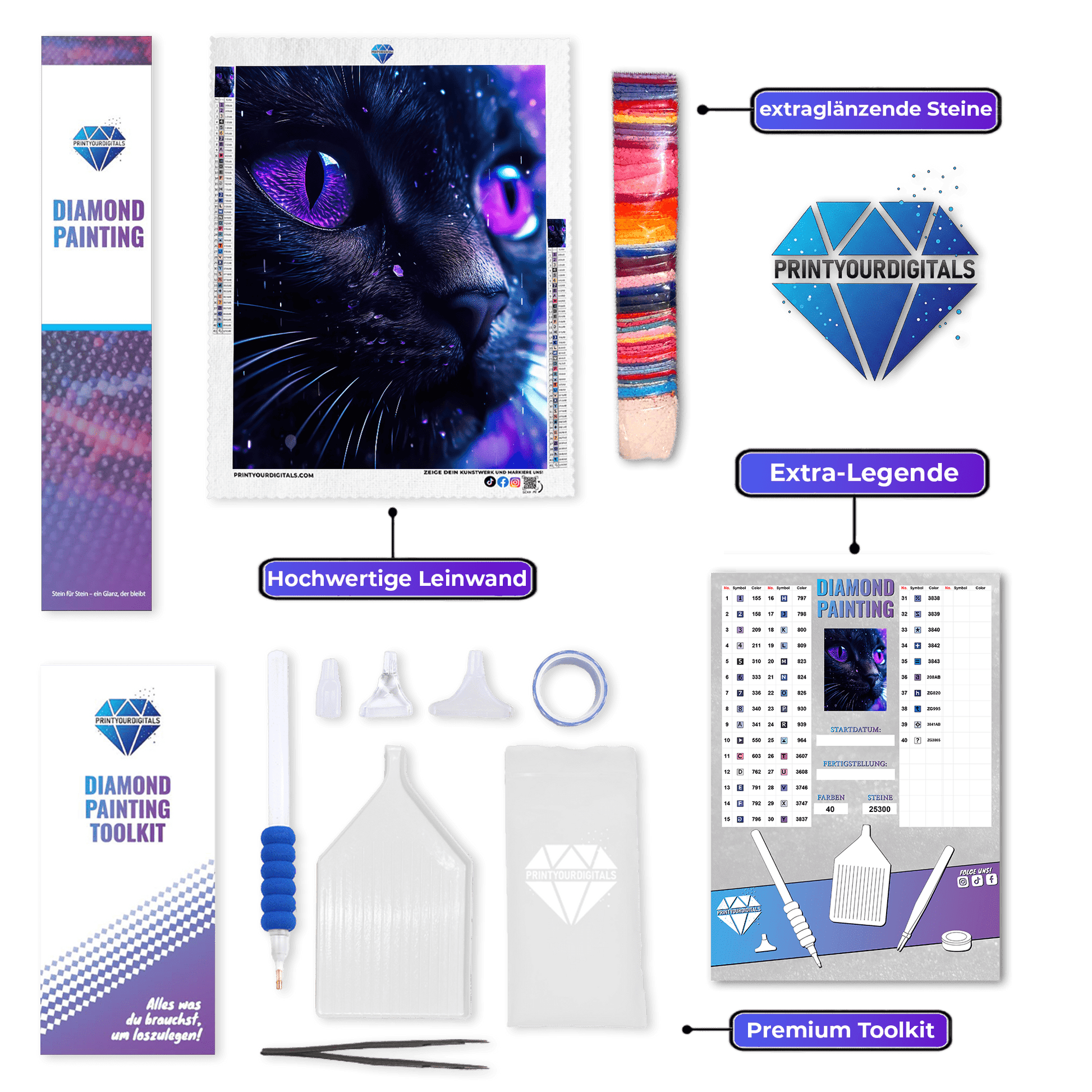 Diamond Painting - Indigokatze