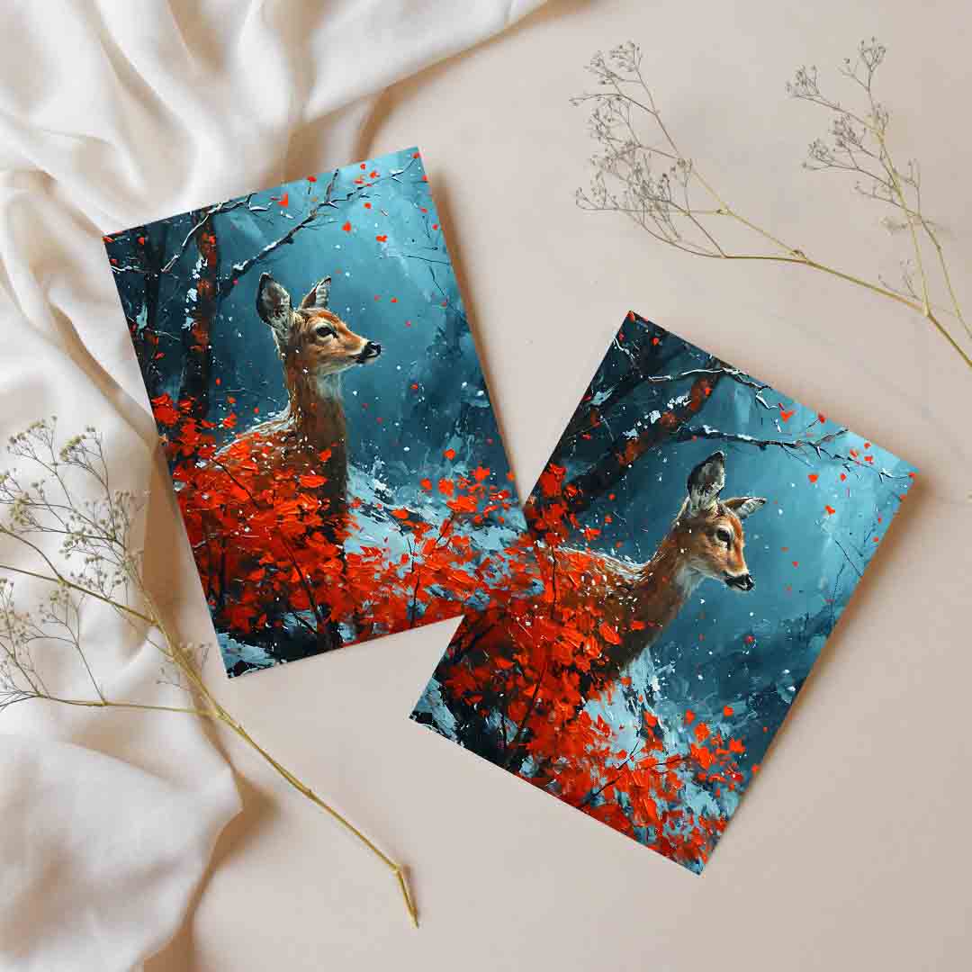 Sticker – Reh in Kirschblüten