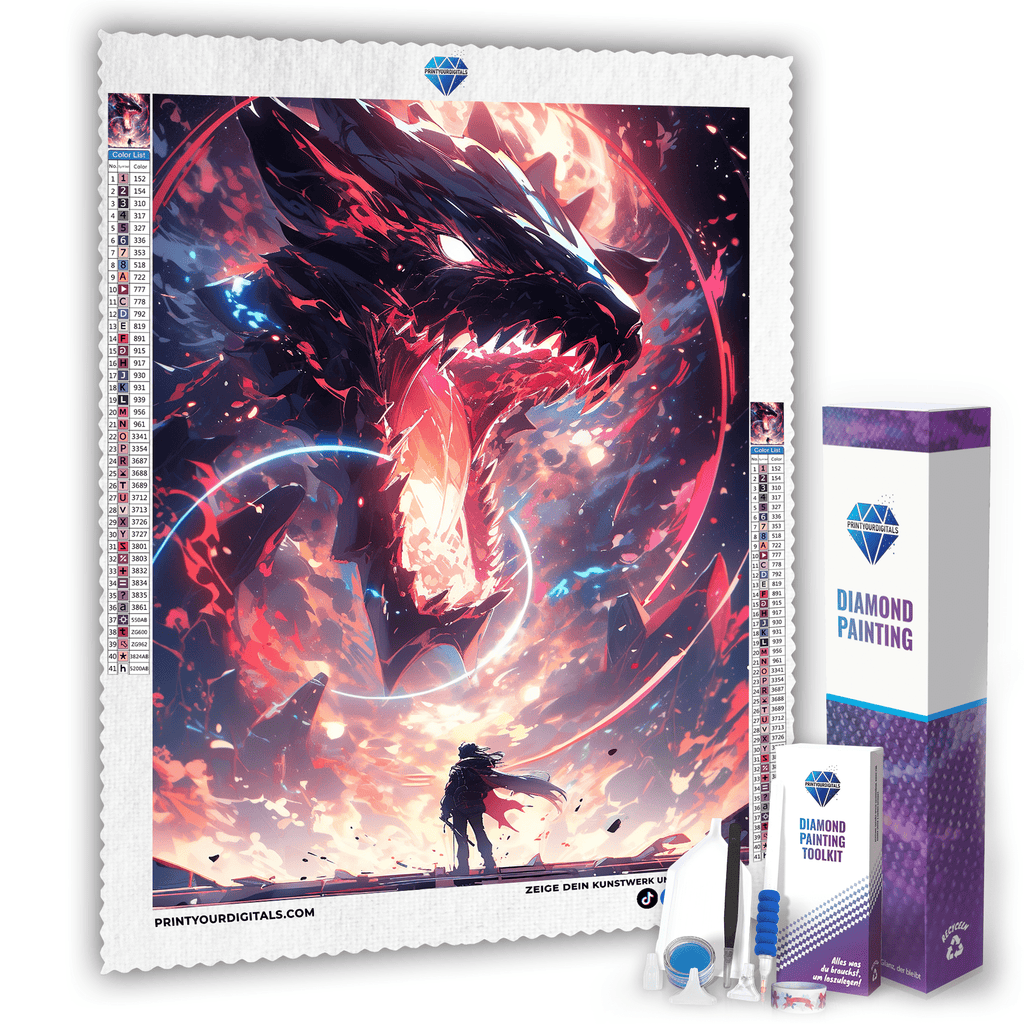Diamond Painting - Dämonendrache