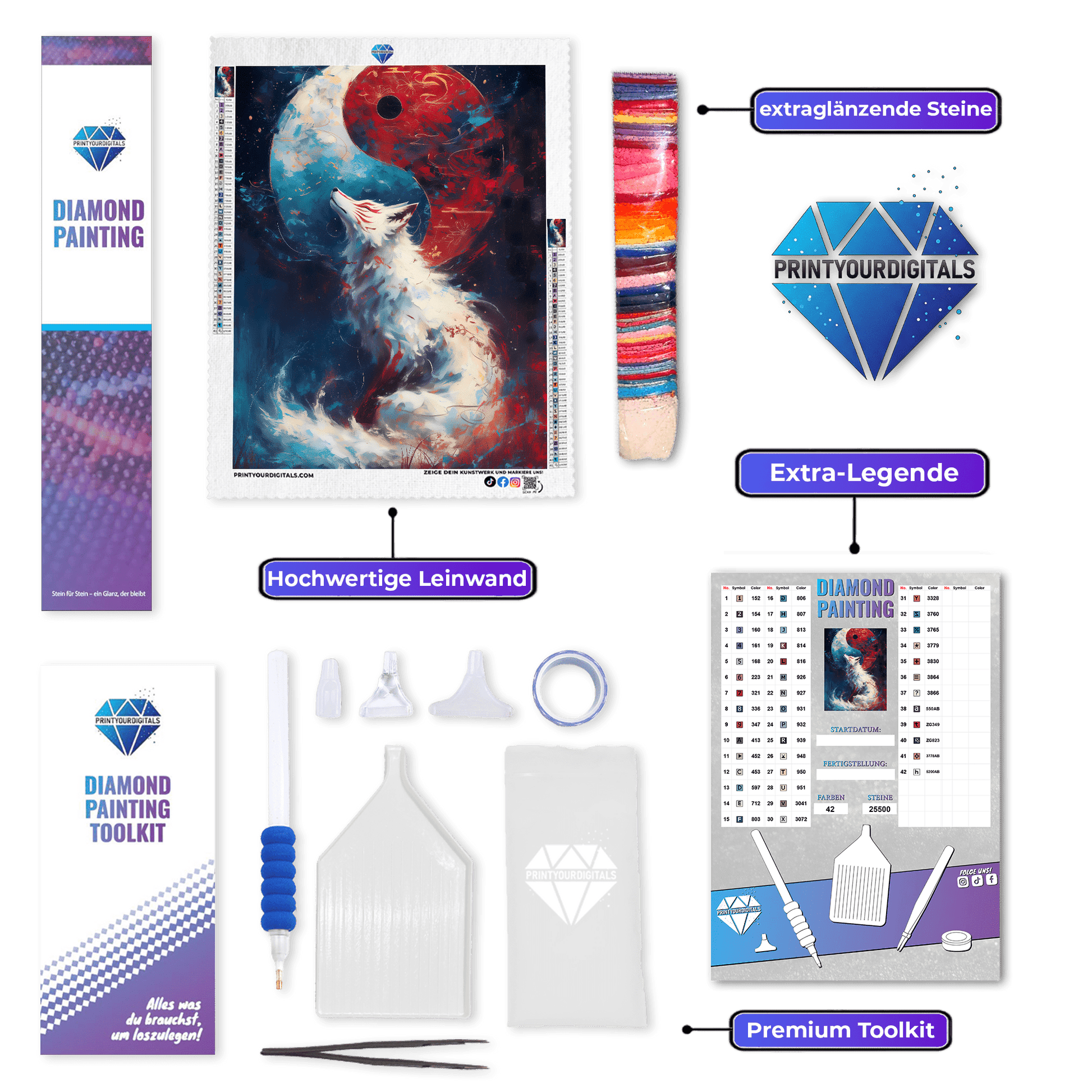 Diamond Painting - Spiritueller Fuchs