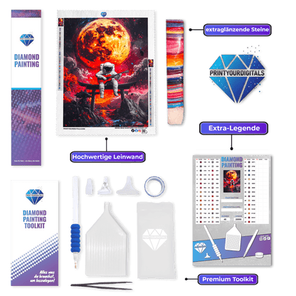 Diamond Painting - Torii Gate Astronaut