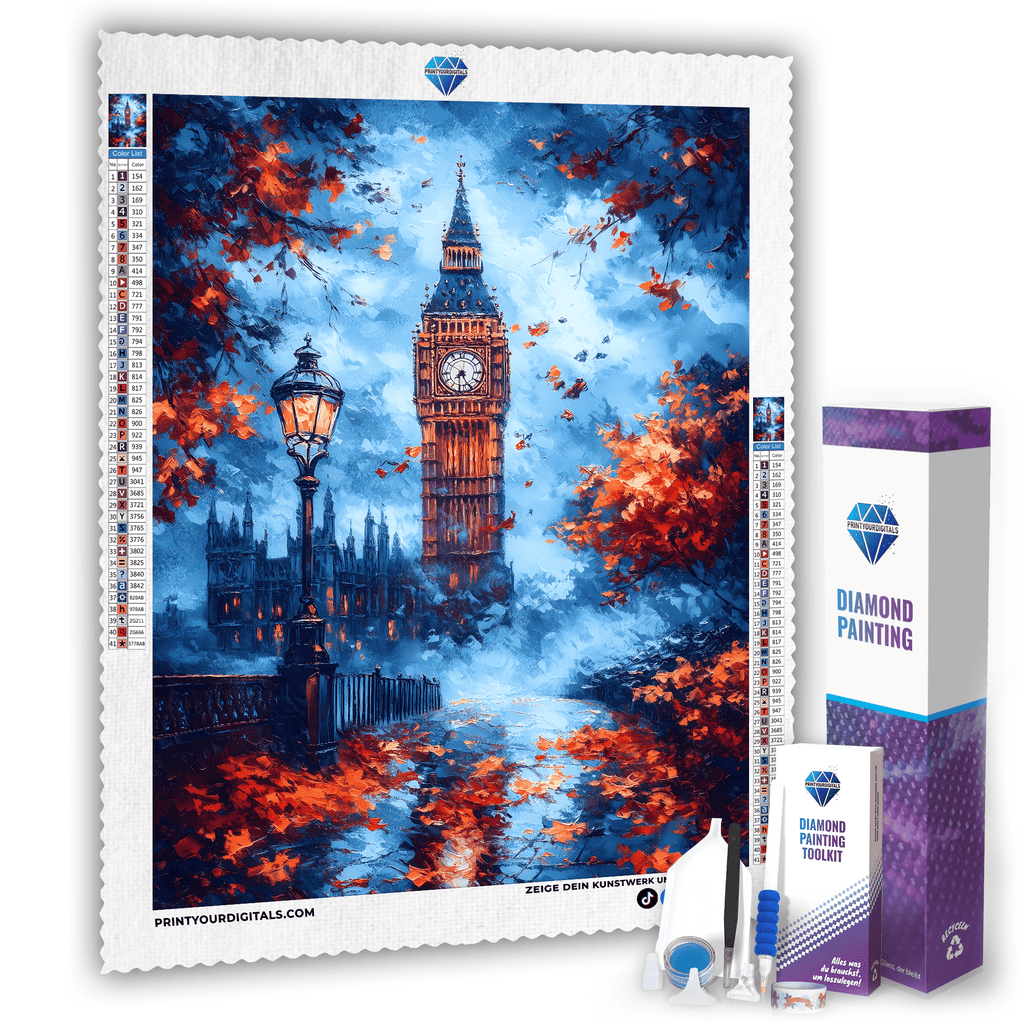 Diamond Painting - Big Ben im August