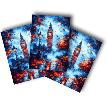 Sticker – Big Ben im August