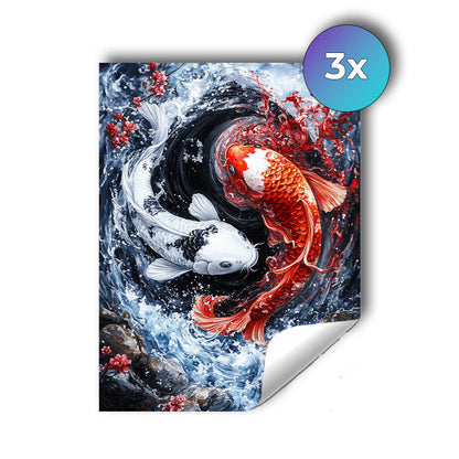 Sticker – Wellen des Koi
