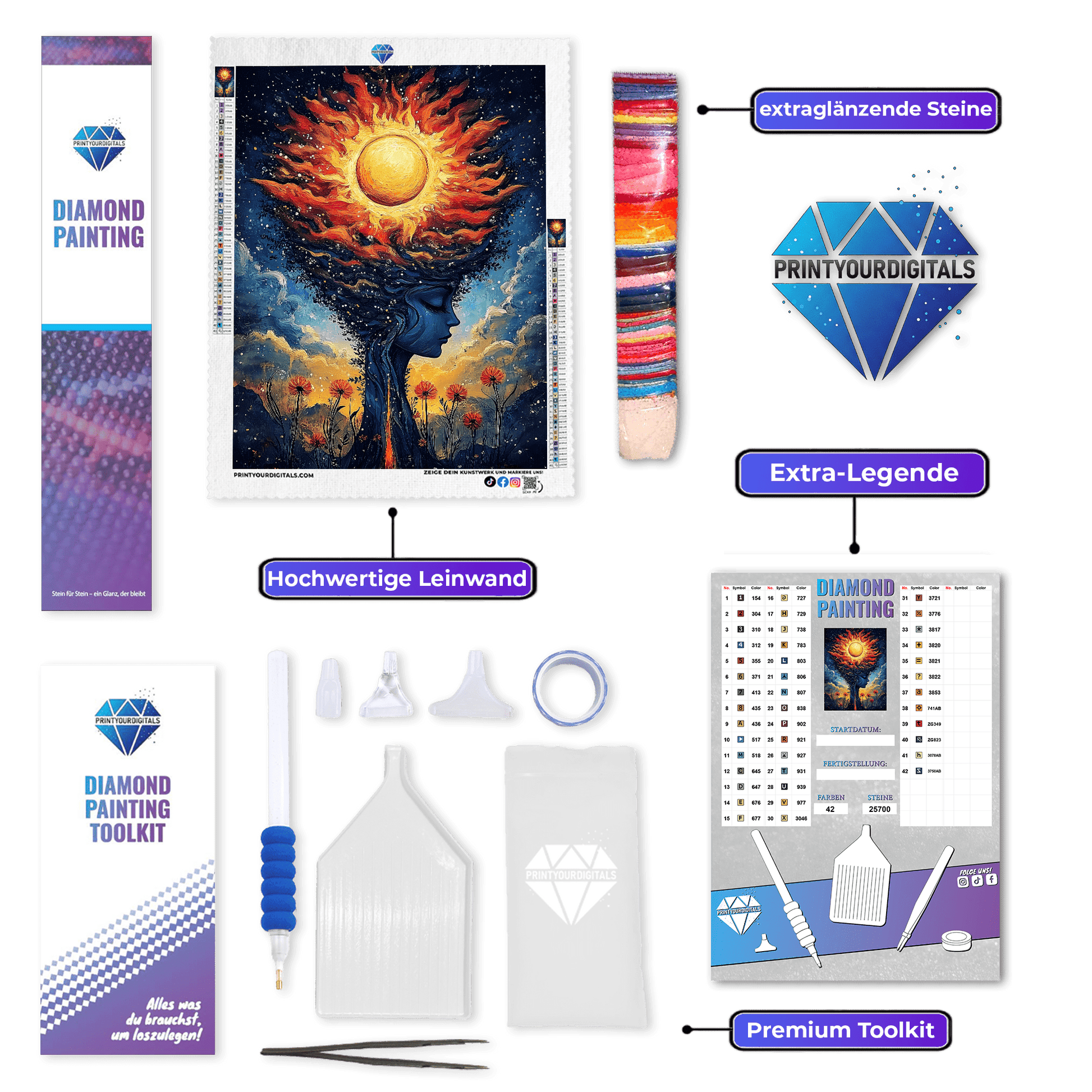 Diamond Painting - Sonnenseele