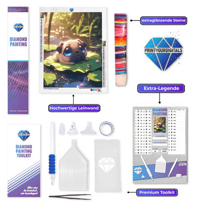 Diamond Painting - Glubschi im Zauberwald