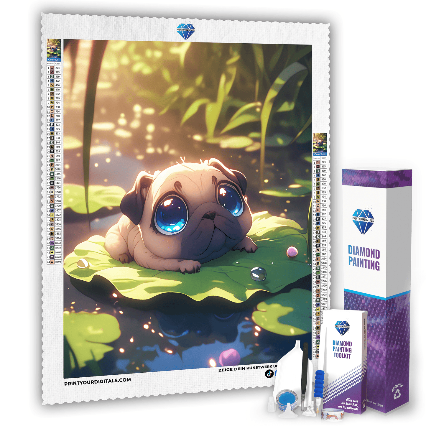 Diamond Painting - Glubschi im Zauberwald