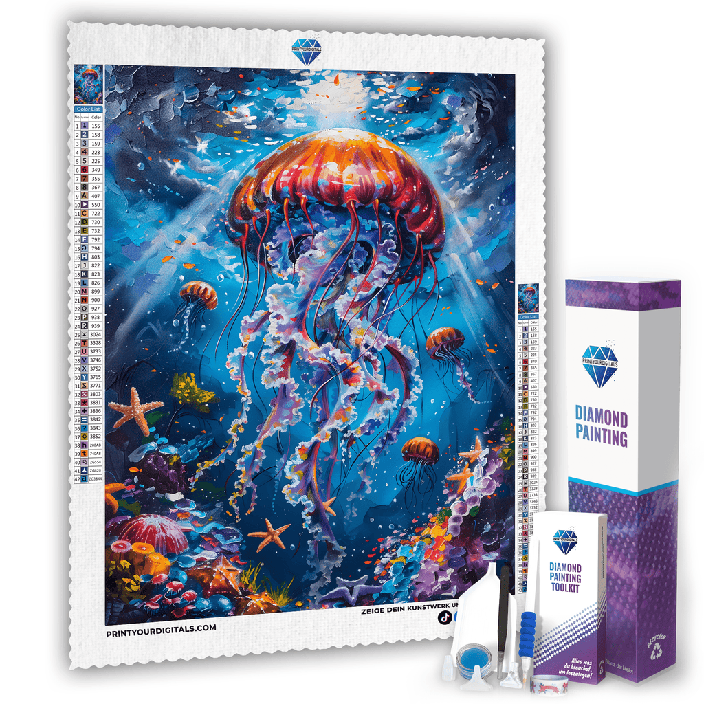 Diamond Painting - Quallentanz