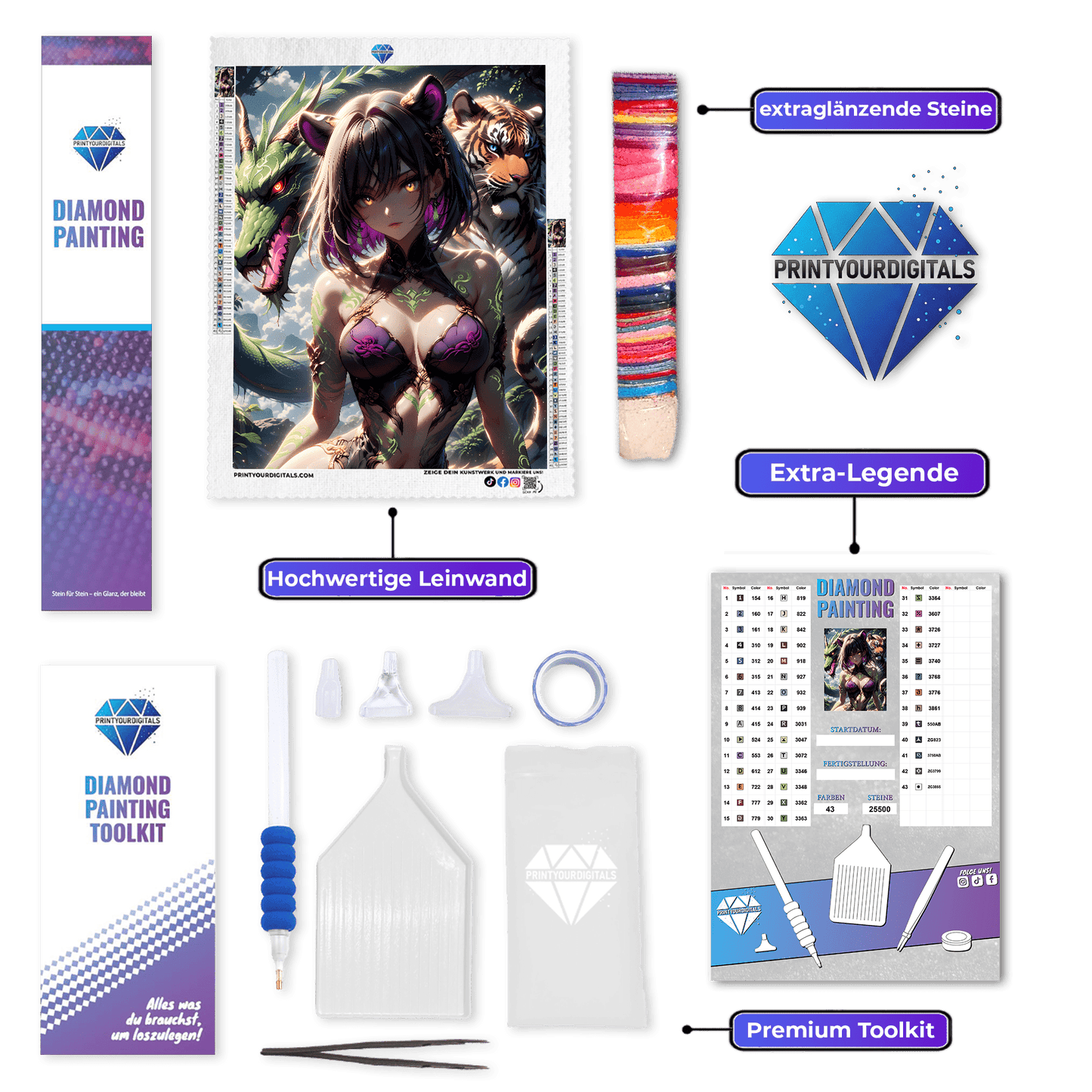 Diamond Painting - Tochter des Waldes