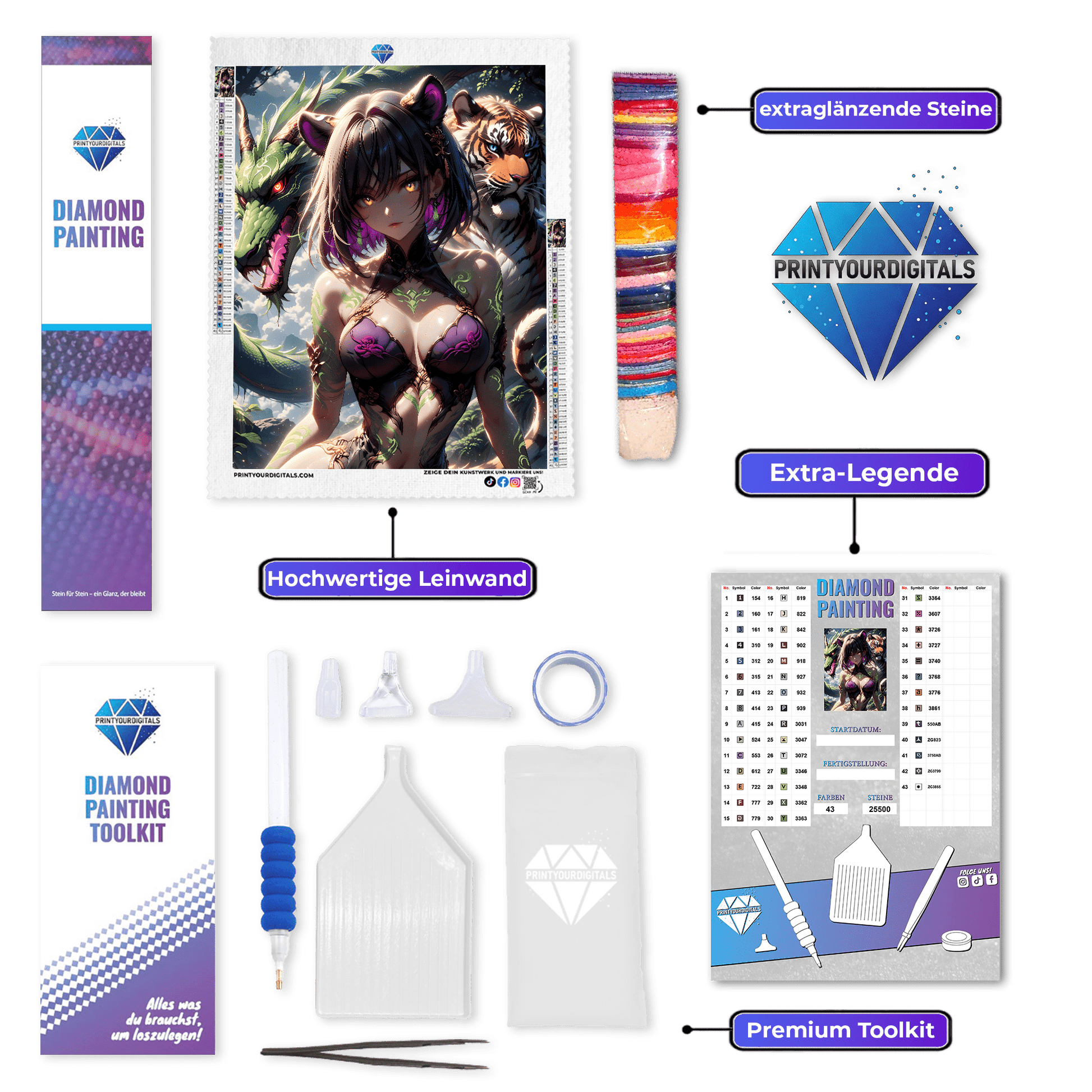 Diamond Painting - Tochter des Waldes