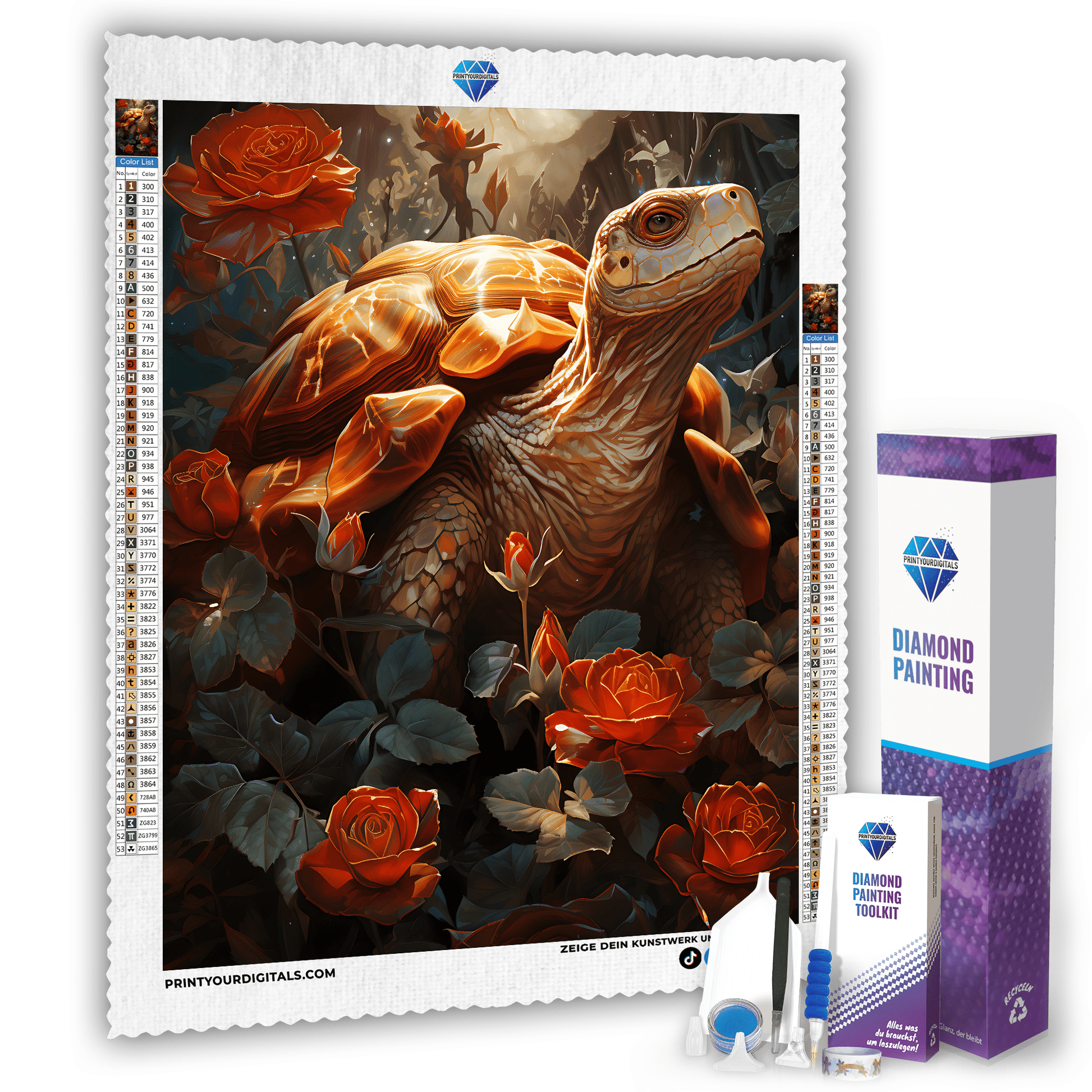 Diamond Painting - Rosenpanzer