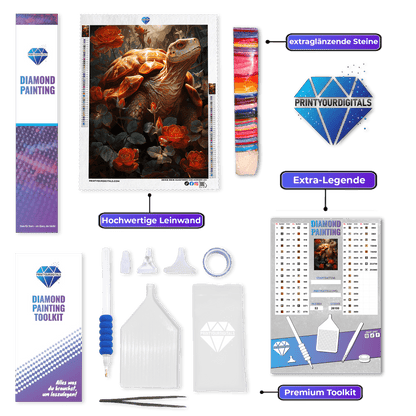 Diamond Painting - Rosenpanzer