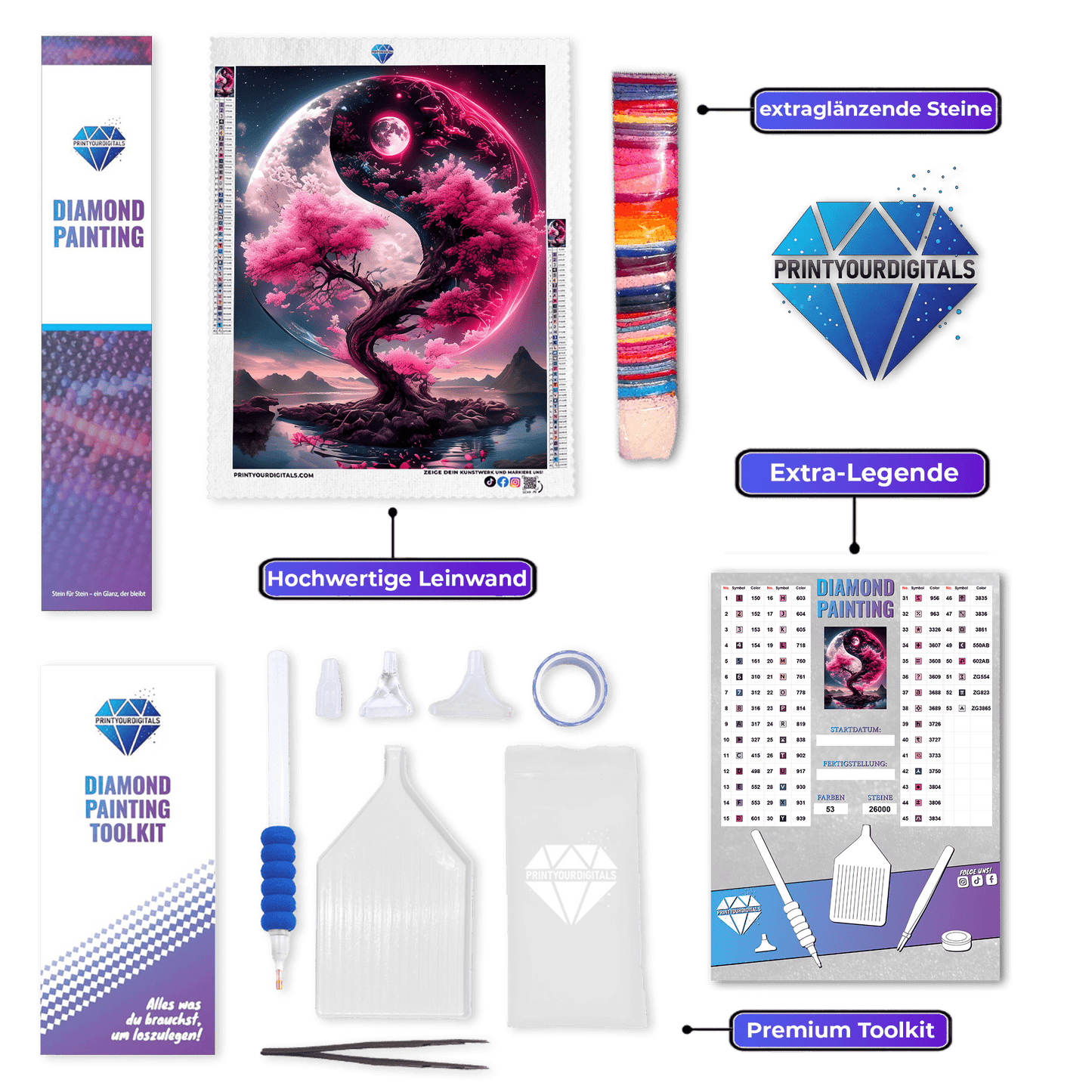 Diamond Painting - Kosmische Harmonie