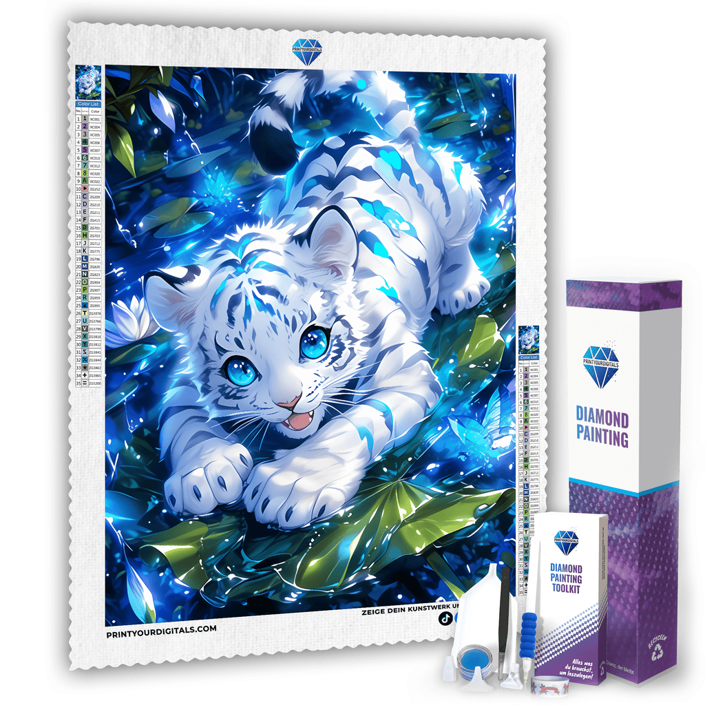 Diamond Painting - Kleiner Streifenzauber