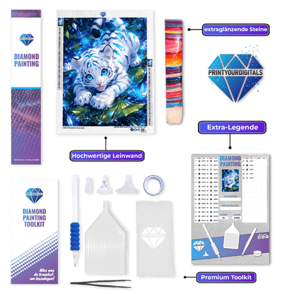 Diamond Painting - Kleiner Streifenzauber