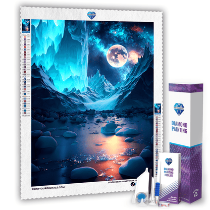 Diamond Painting - Luna über Gletschern