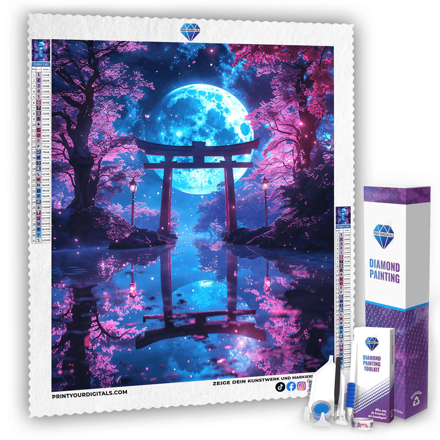 Diamond Painting - Mondtor der Träume