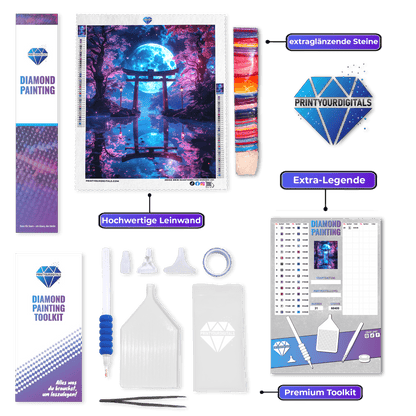 Diamond Painting - Mondtor der Träume