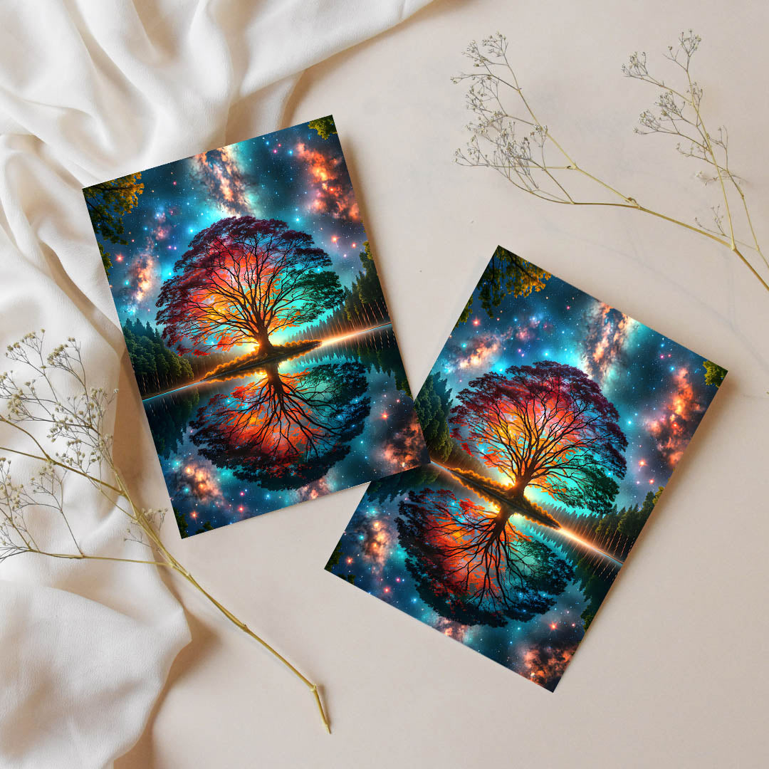 Sticker – Lichtbaum der Welten