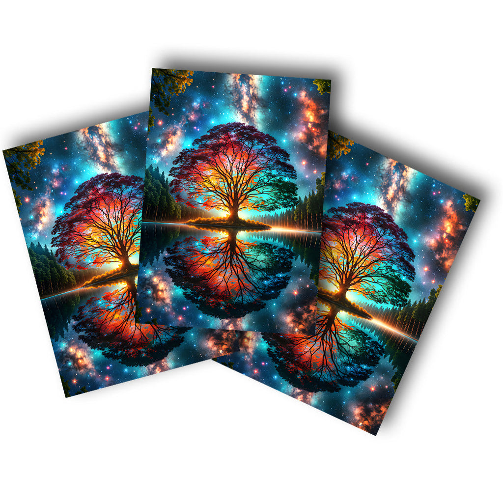 Sticker – Lichtbaum der Welten