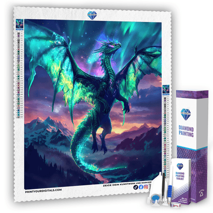 Diamond Painting - Aurora-Drache