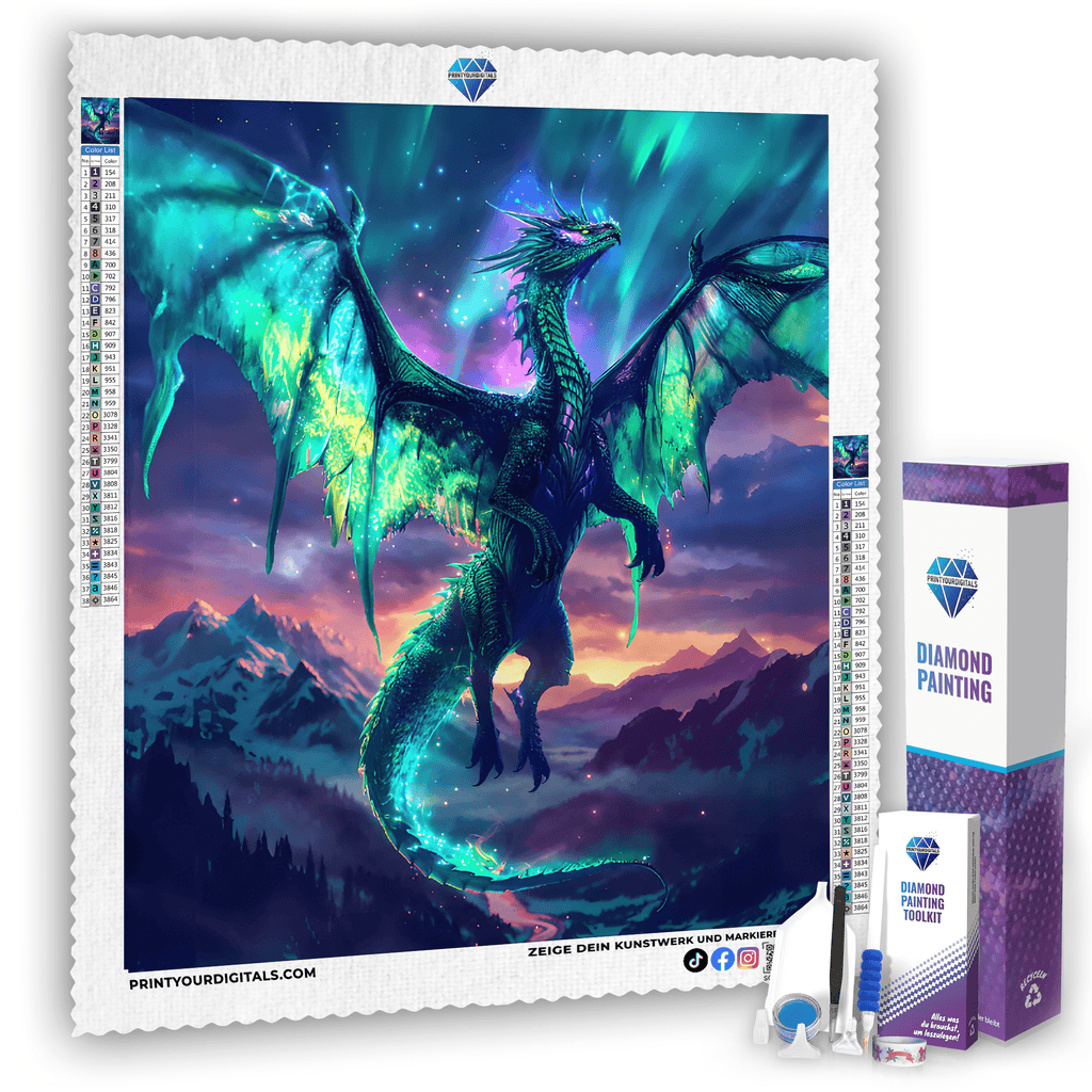 Diamond Painting - Aurora-Drache