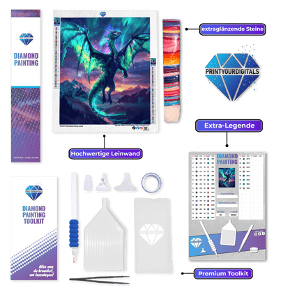 Diamond Painting - Aurora-Drache