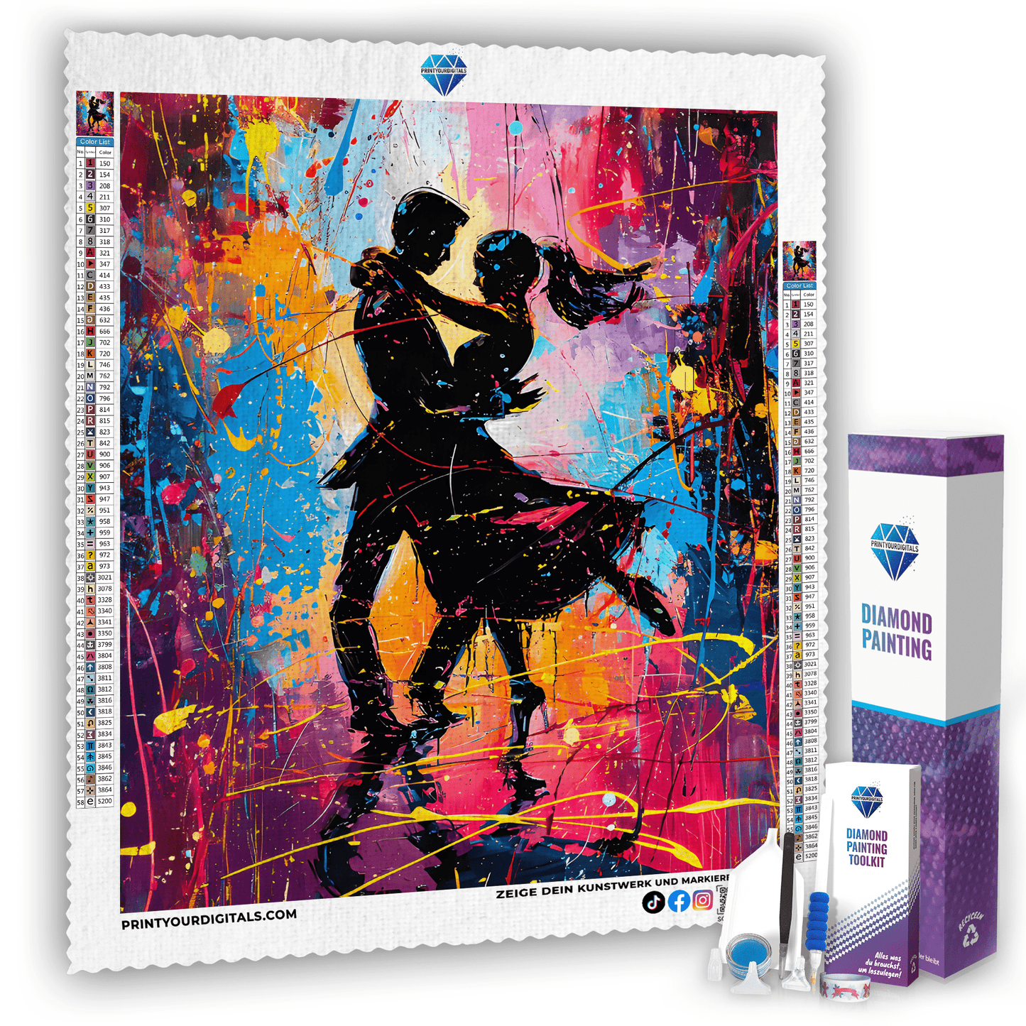 Diamond Painting - Farbtanz