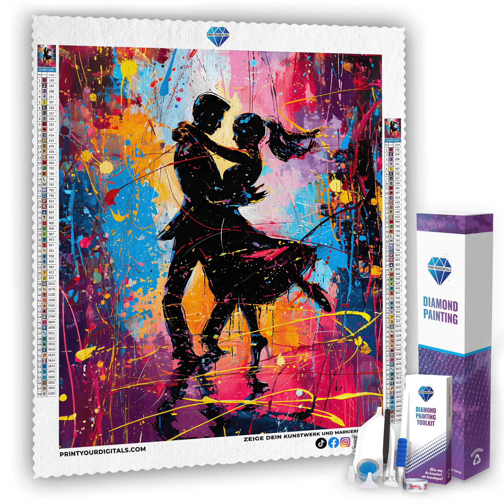 Diamond Painting - Farbtanz