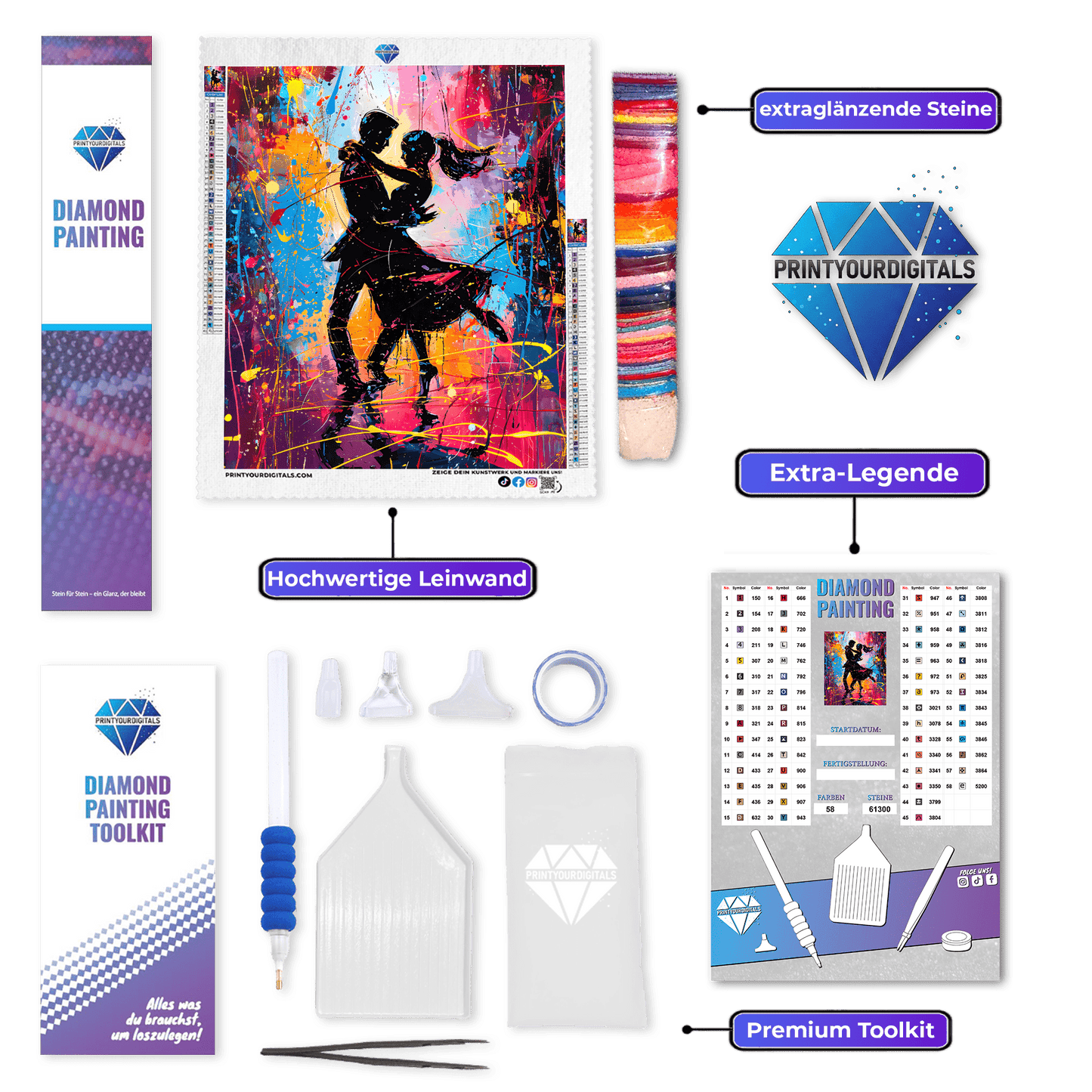 Diamond Painting - Farbtanz