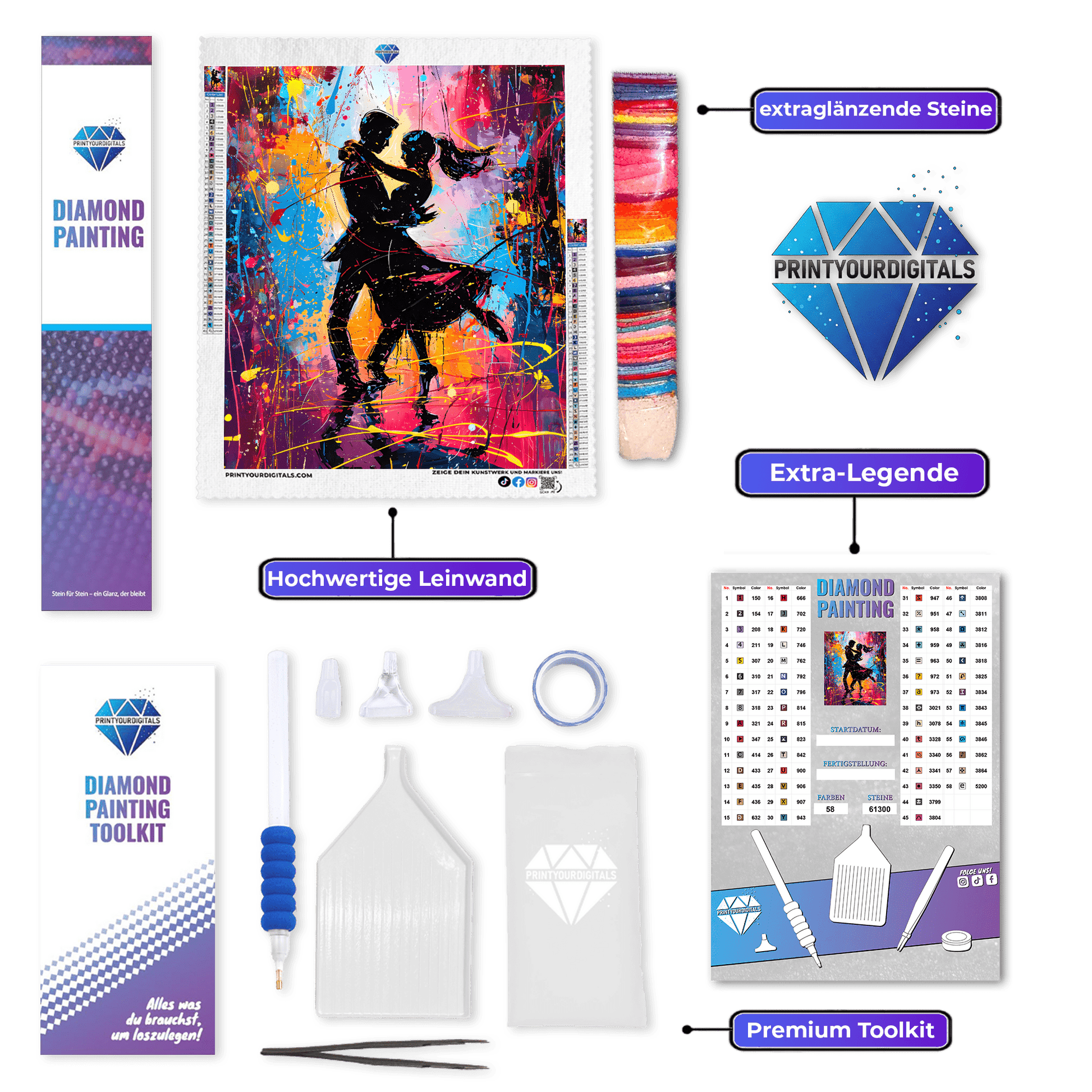 Diamond Painting - Farbtanz