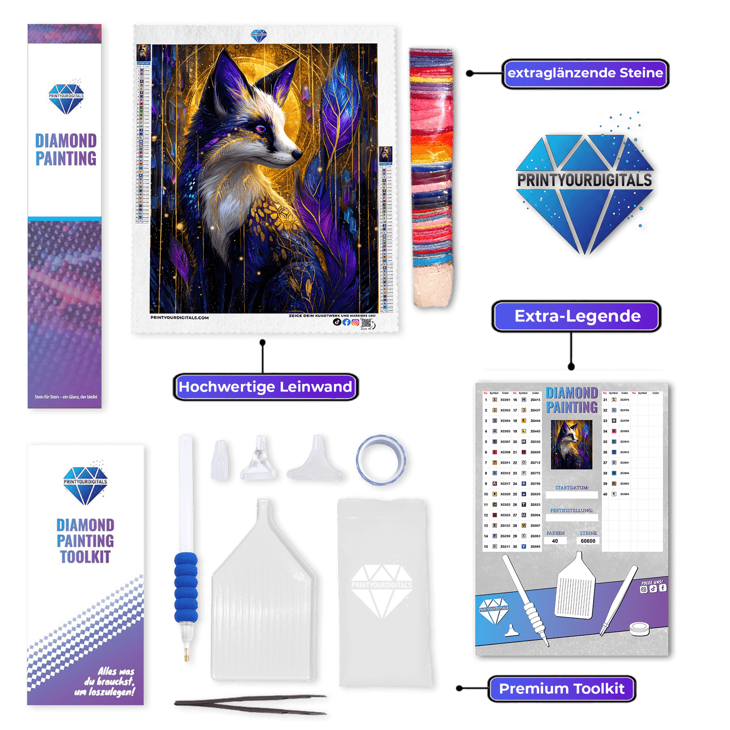 Diamond Painting - Sternenfuchs