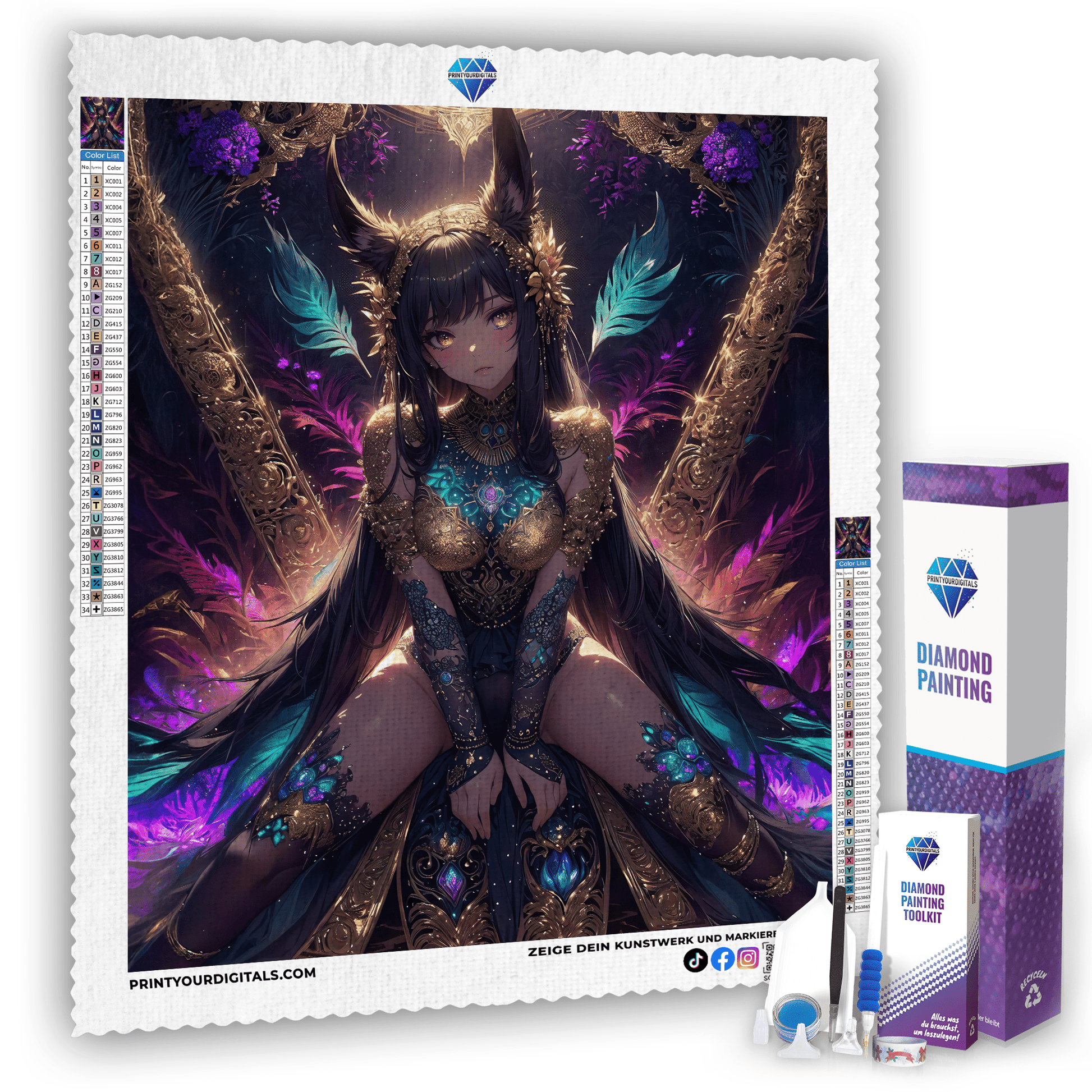 Diamond Painting - Mondkönigin