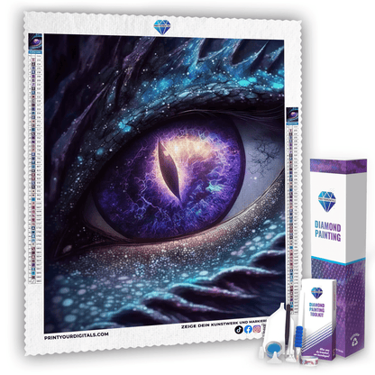 Diamond Painting - Auge des Drachen