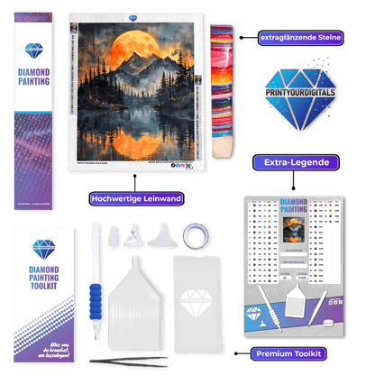 Diamond Painting - Mondfeuer