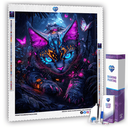 Diamond Painting - Wächterin der Schatten