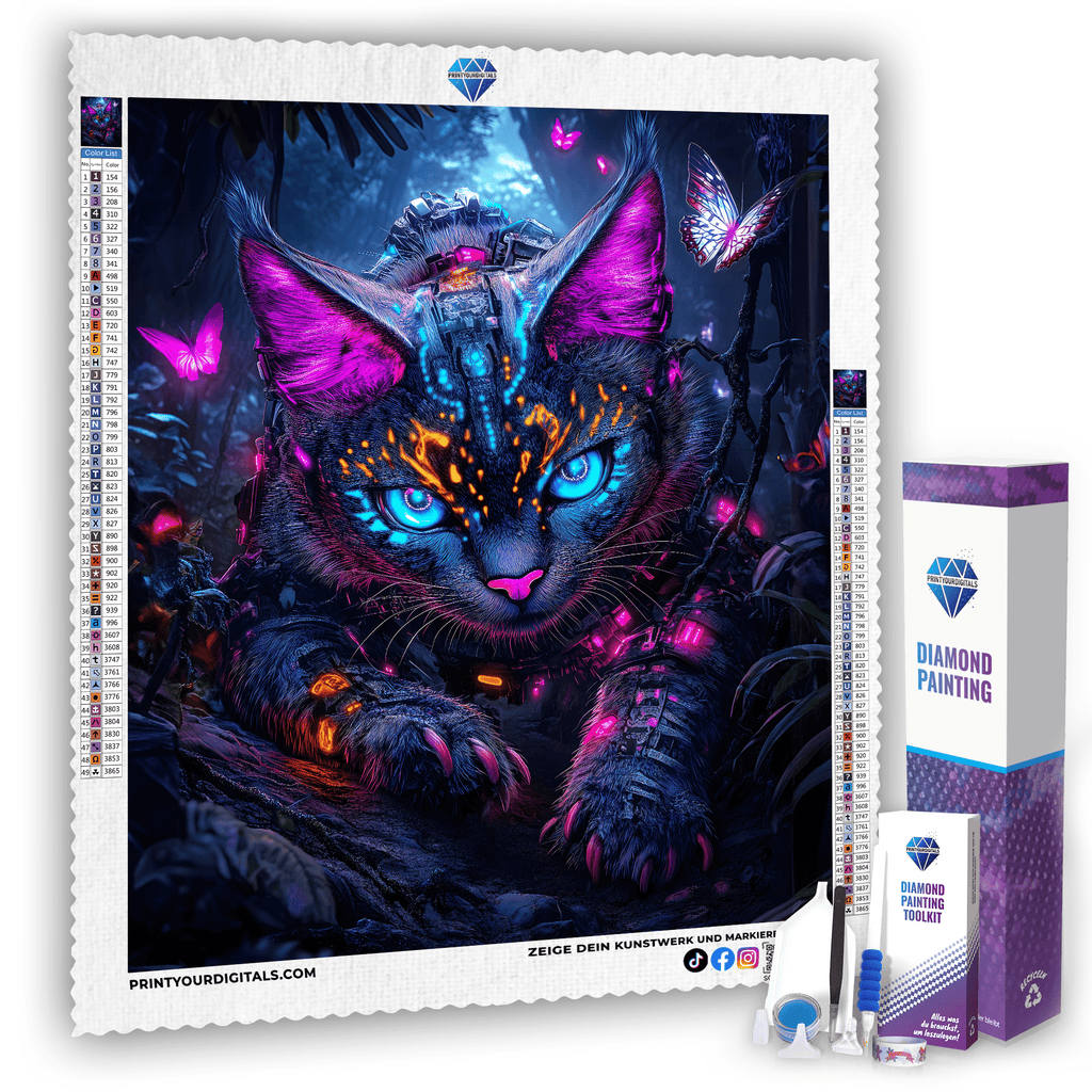 Diamond Painting - Wächterin der Schatten