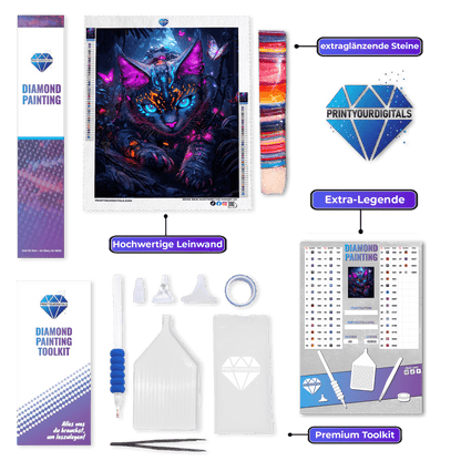 Diamond Painting - Wächterin der Schatten