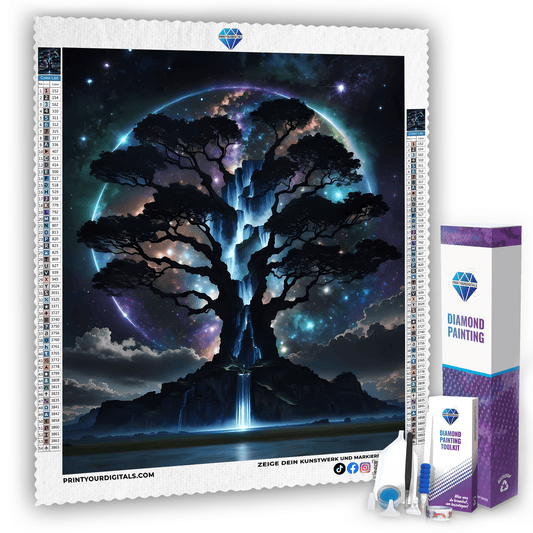 Diamond Painting - Baum des Kosmos