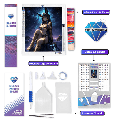 Diamond Painting - Anubis-Göttin