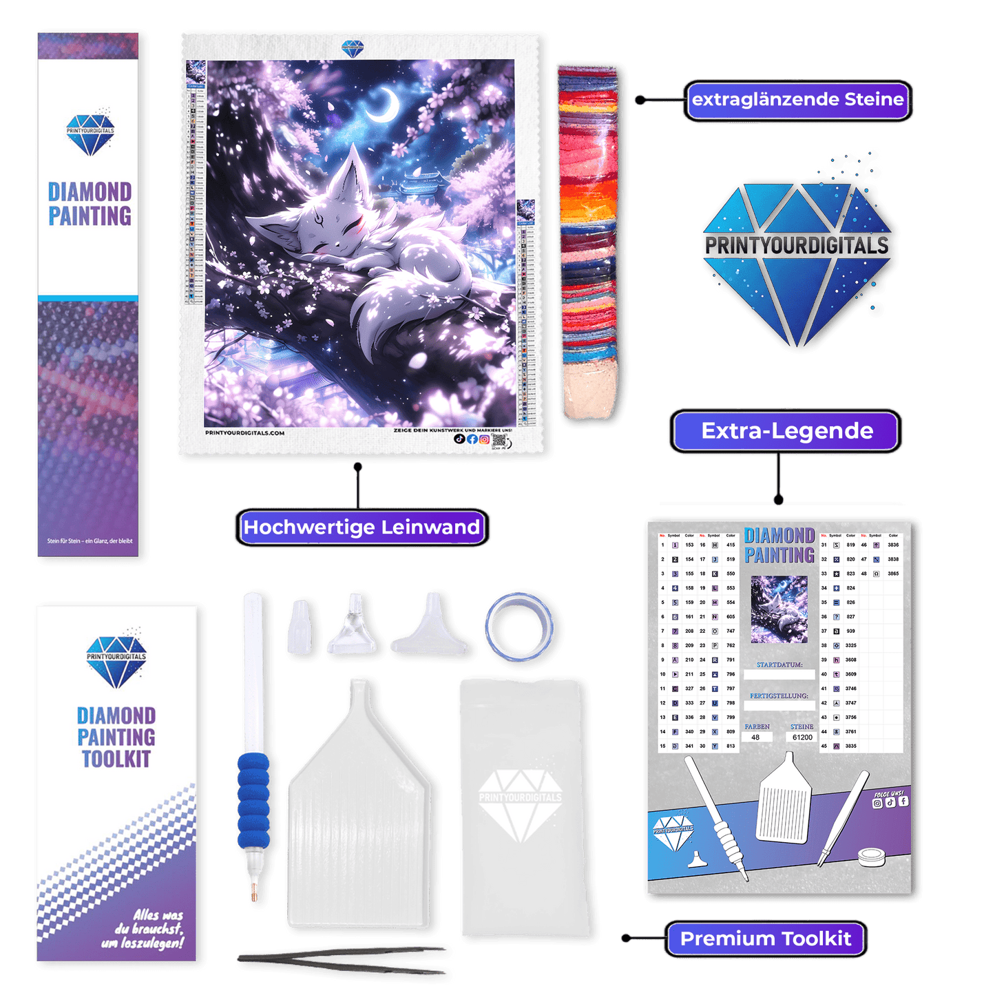 Diamond Painting - Traumfuchs