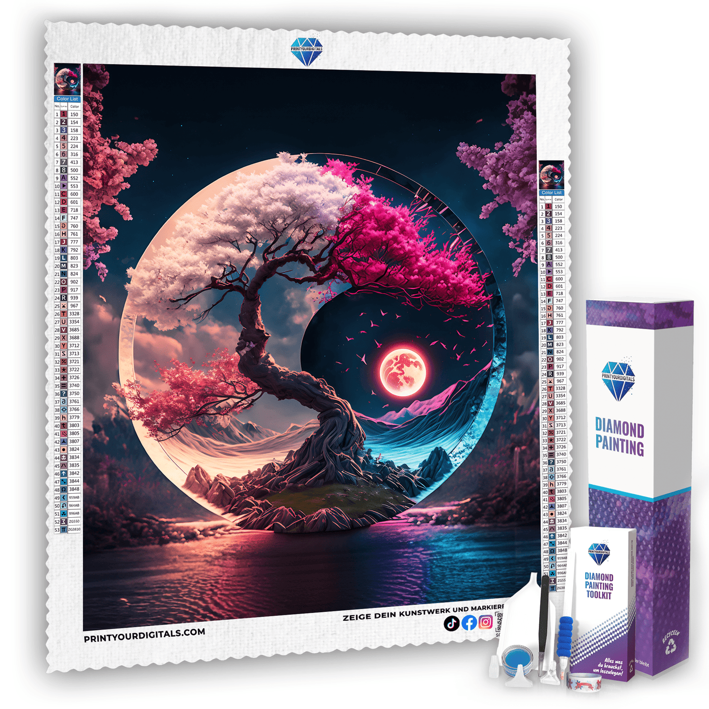 Diamond Painting - Tag und Nacht