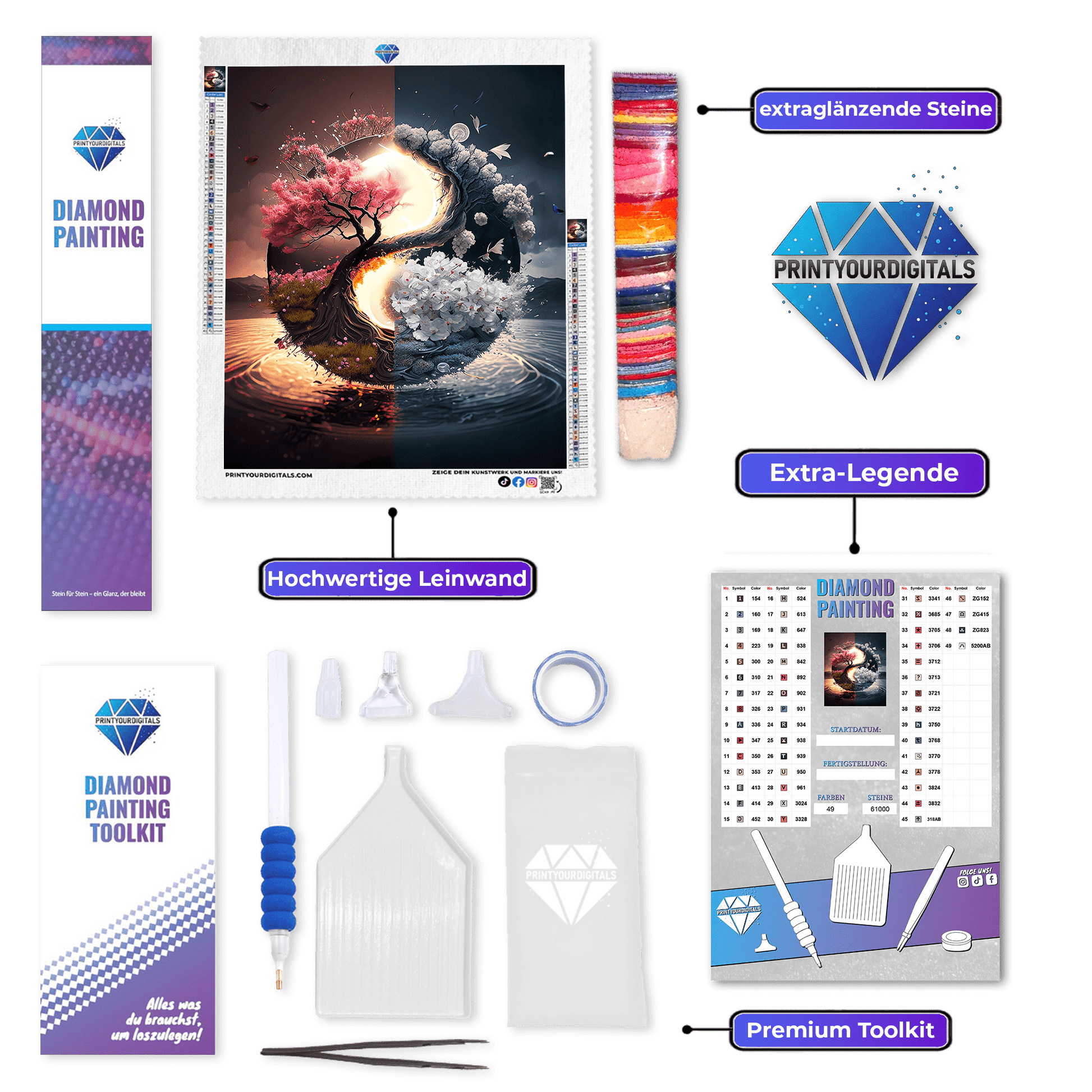 Diamond Painting - Spiritueller Baum des Lebens