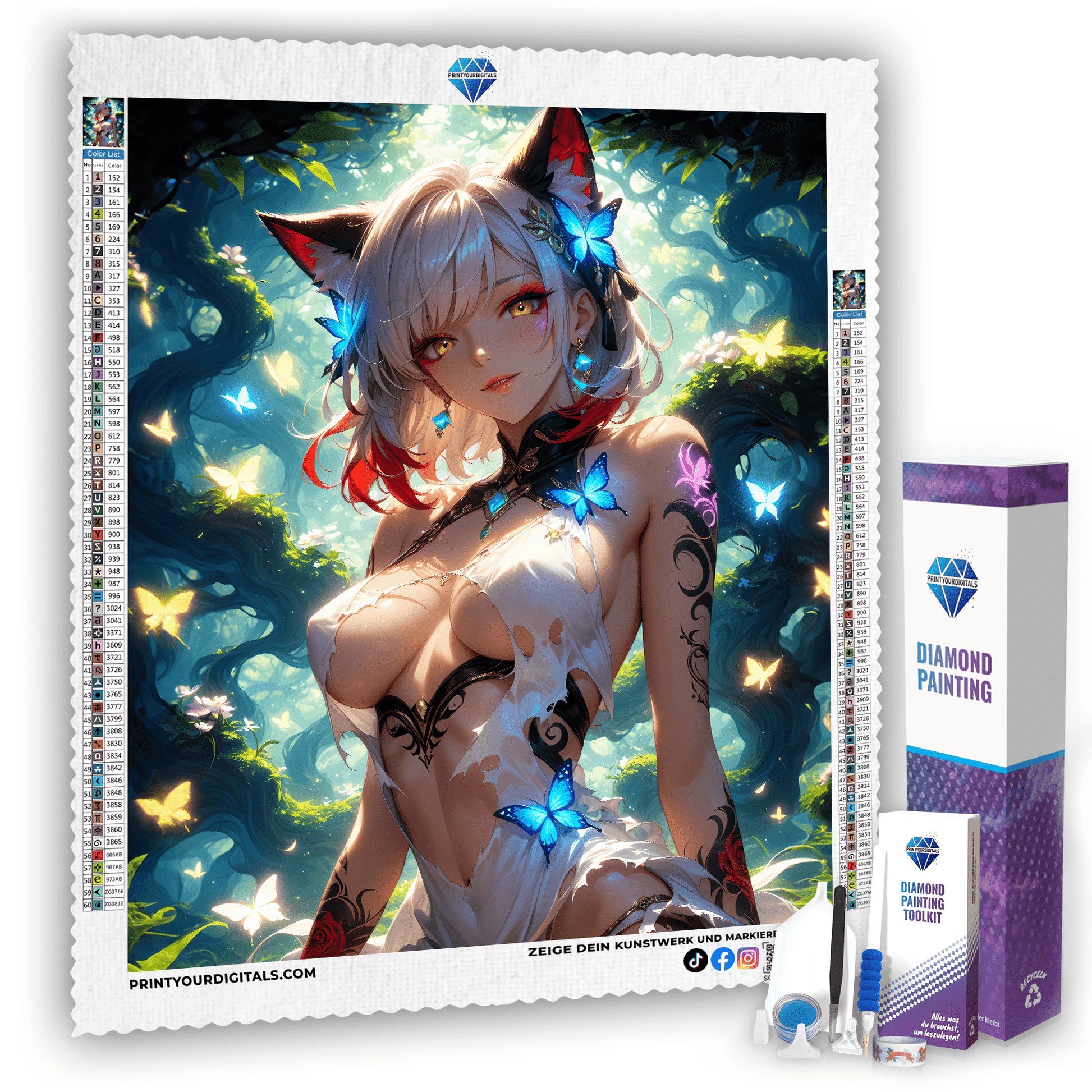 Diamond Painting - Waldgeist der Nacht