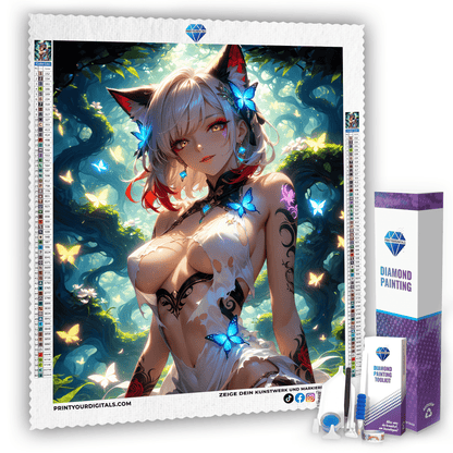 Diamond Painting - Waldgeist der Nacht