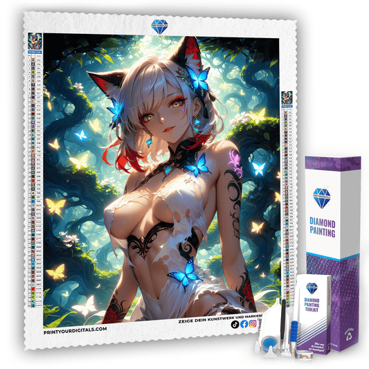 Diamond Painting - Waldgeist der Nacht