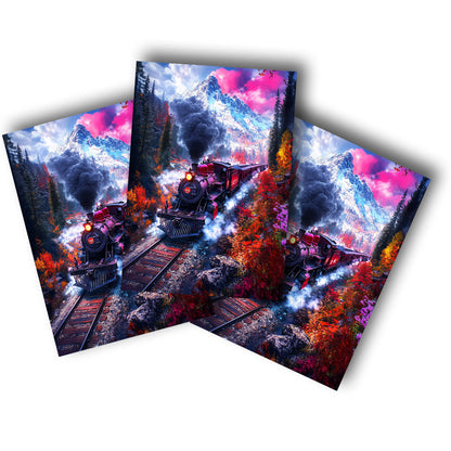 Sticker – Bergexpress im Herbst